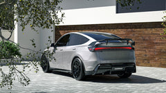 Tesla Model Y Juniper 2026-ON with Aftermarket Parts - V1 Rear Spoiler Carbon Fiber / FRP