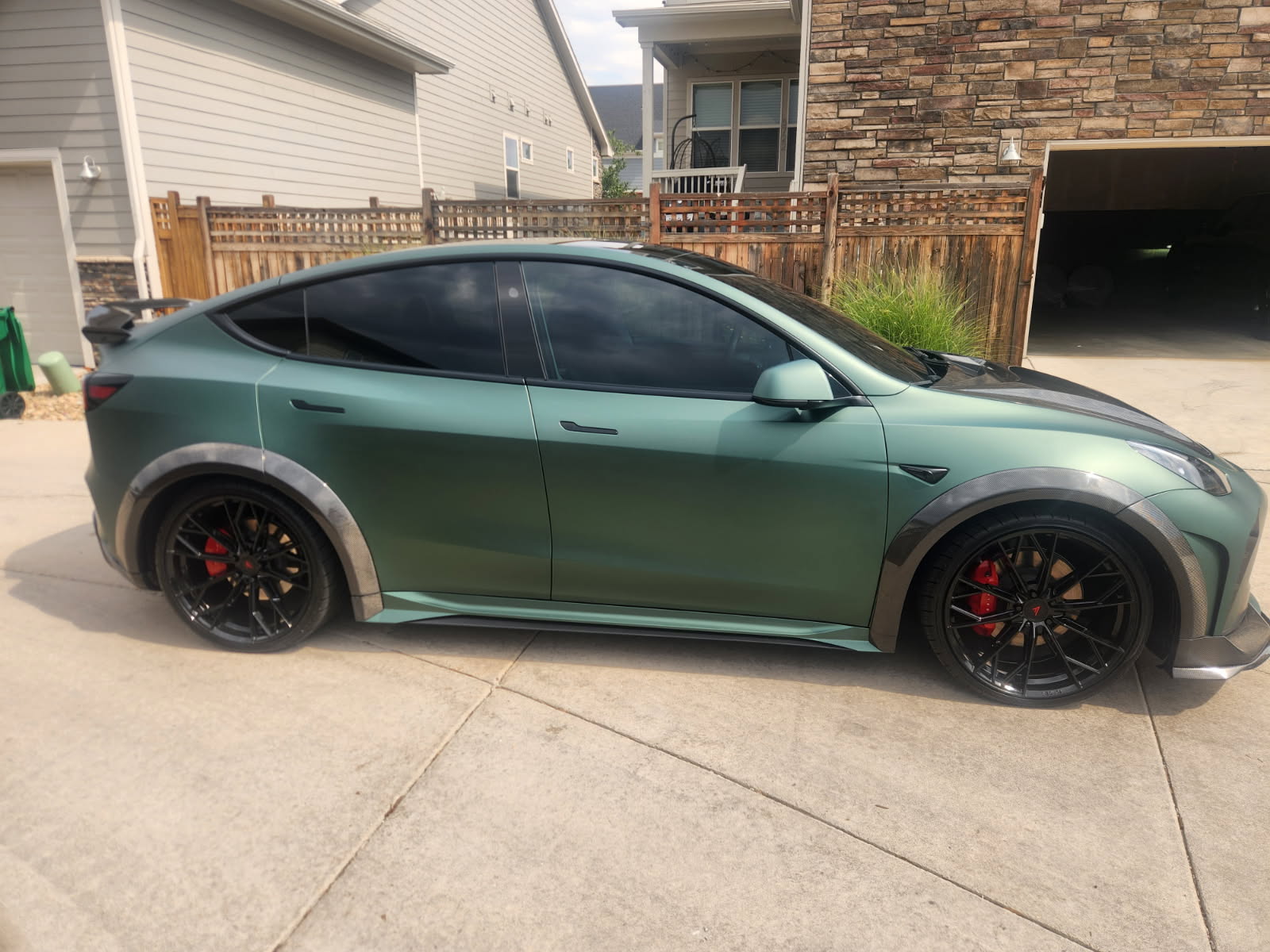 Tesla Model Y Performance AWD Long Range RWD Standard 2020 2021 2022 2023 2024 with Aftermarket Parts - "STARSHIP" Rear Bumper & Diffuser (Third Brake Light Included) PP from Robot Craftsman