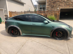 Tesla Model Y Performance AWD Long Range RWD Standard 2020 2021 2022 2023 2024 with Aftermarket Parts - "STARSHIP" Rear Bumper & Diffuser (Third Brake Light Included) PP from Robot Craftsman