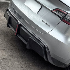 Tesla Model Y Performance AWD Long Range RWD Standard 2020 2021 2023 2024 with Aftermarket Parts - "CRYPTON" Rear Diffuser Carbon Fiber / FRP from Robot Craftsman