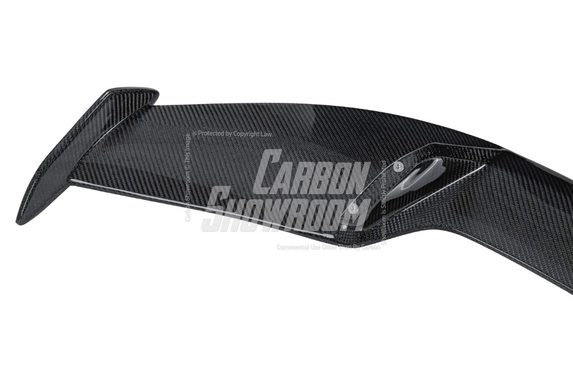 Tesla Model Y Performance AWD Long Range RWD Standard 2020 2021 2023 2024 with Aftermarket Parts - "STARSHIP" Rear Spoiler Wing Carbon Fiber / FRP from Robot Craftsman