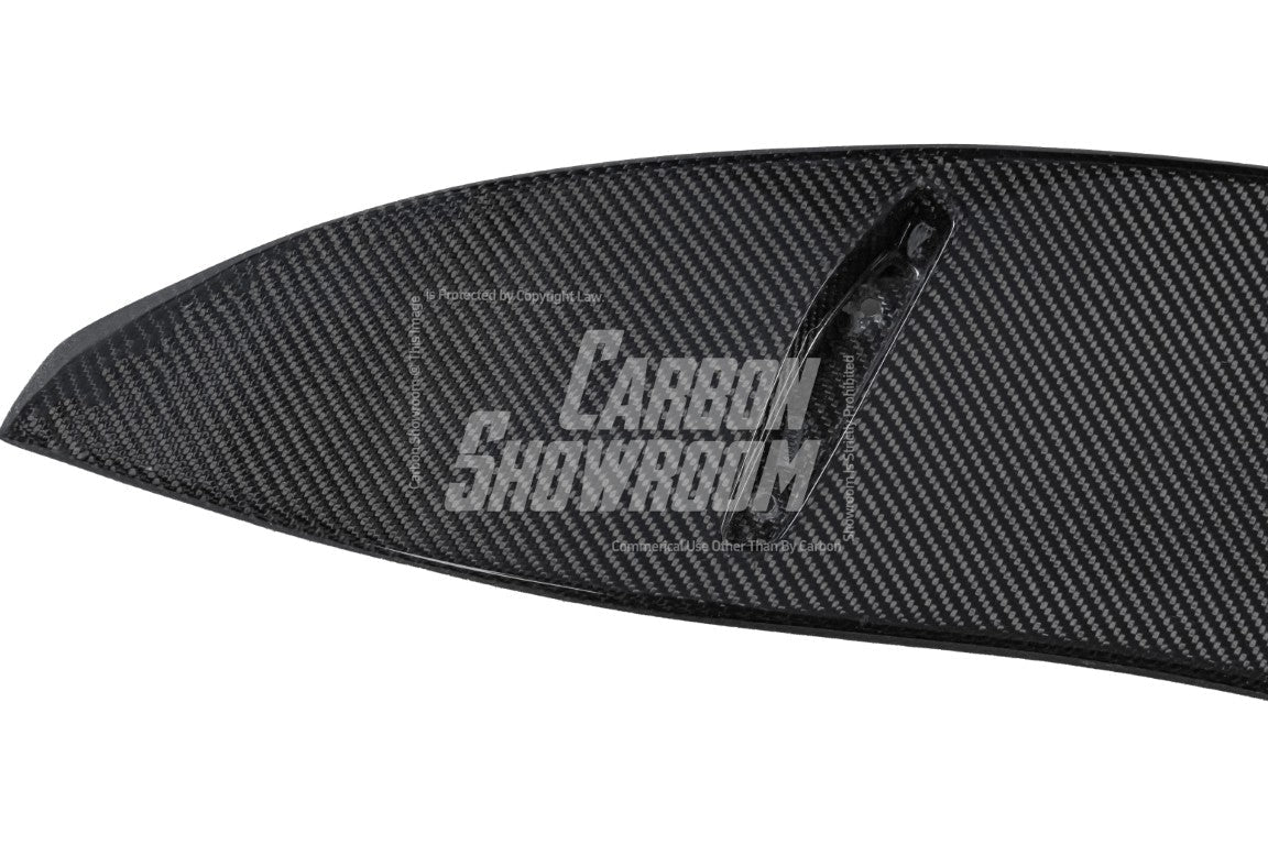 Tesla Model Y Performance AWD Long Range RWD Standard 2020 2021 2023 2024 with Aftermarket Parts - "STARSHIP" Rear Spoiler Wing Carbon Fiber / FRP from Robot Craftsman