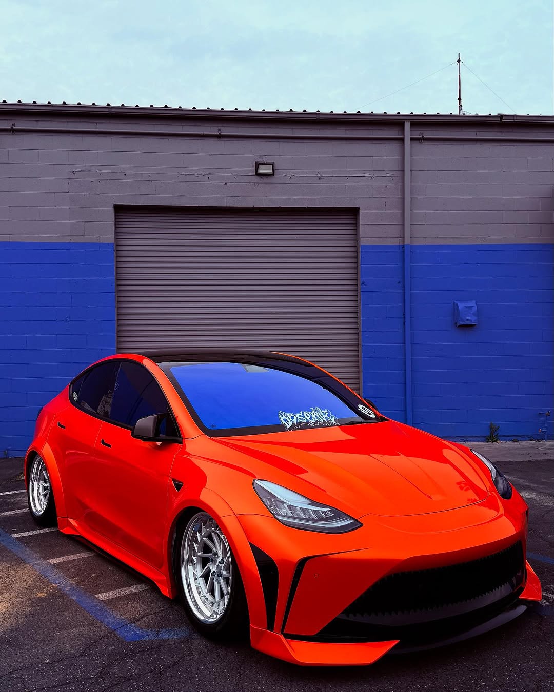 Tesla Model Y Performance AWD Long Range RWD Standard 2020 2021 2023 2024 with Aftermarket Parts - "CRYPTON" Hood Carbon Fiber / FRP from Robot Craftsman