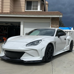 Subaru BRZ ZD8 2022 2023 2024 & Toyota GR86 ZN8 2022 2023 2024 with Aftermarket Parts - "SHINING" Widebody Fender & Wheel Arches & Side Skirts Package Carbon Fiber / FRP from Robot Craftsman