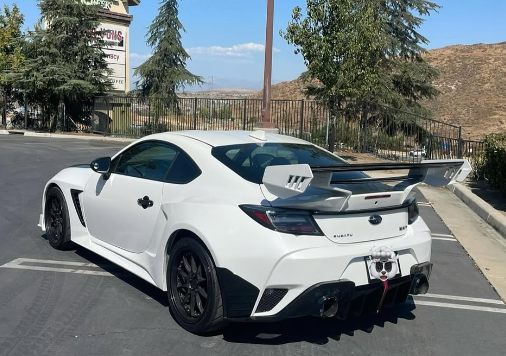 Subaru BRZ ZD8 2022 2023 2024 & Toyota GR86 ZN8 2022 2023 2024 with Aftermarket Parts - "SHINING" Widebody Fender & Wheel Arches & Side Skirts Package Carbon Fiber / FRP from Robot Craftsman