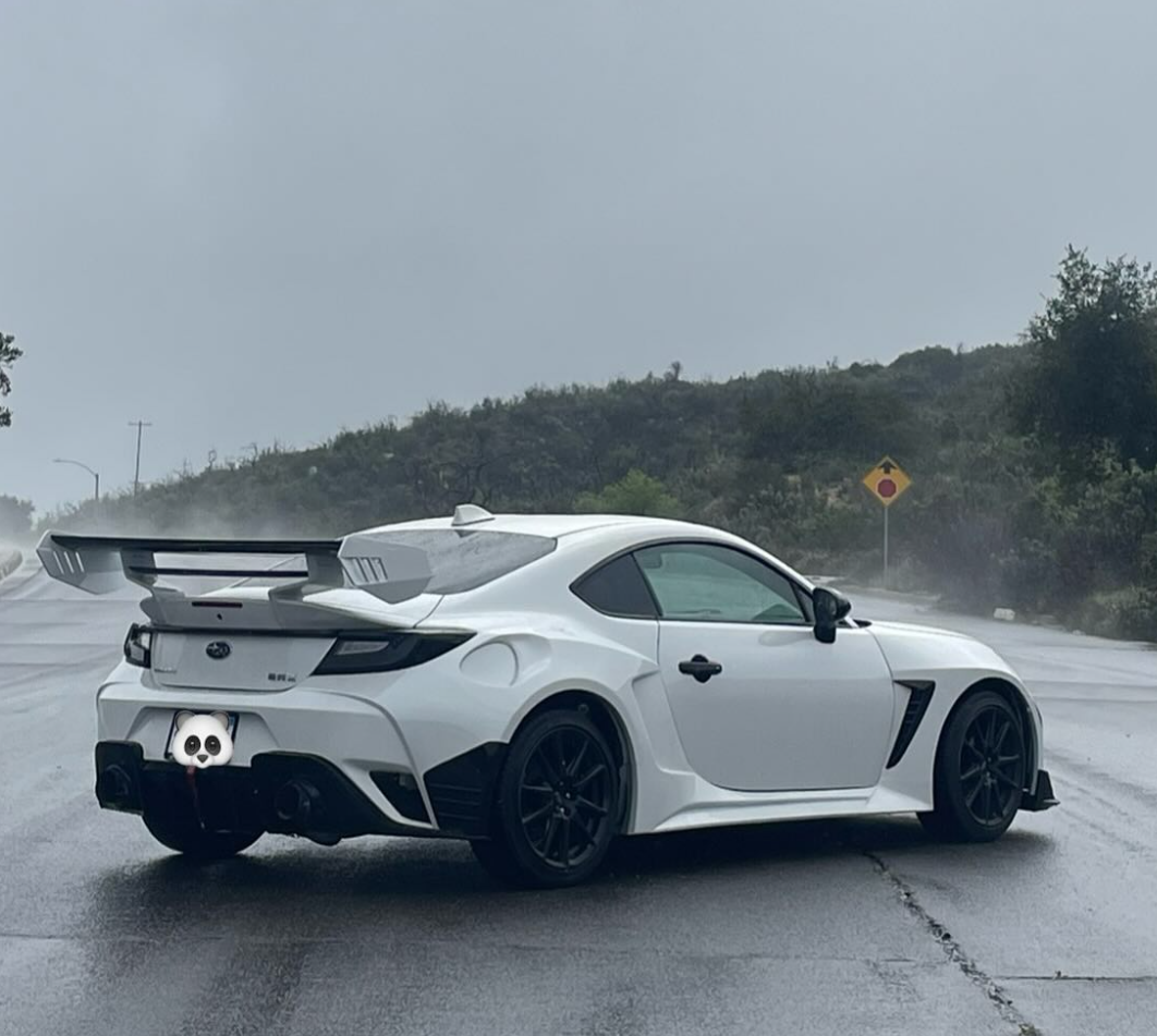 Subaru BRZ ZD8 2022 2023 2024 & Toyota GR86 ZN8 2022 2023 2024 with Aftermarket Parts - "SHINING" Widebody Fender & Wheel Arches & Side Skirts Package Carbon Fiber / FRP from Robot Craftsman