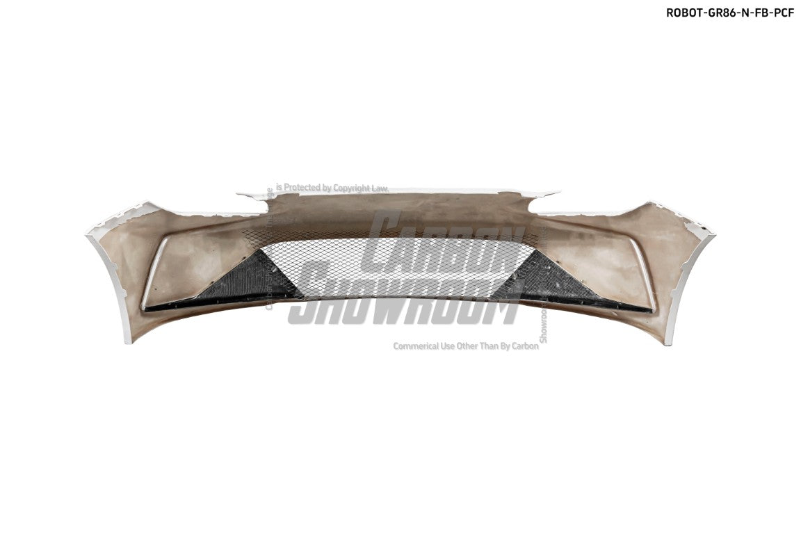 Subaru BRZ ZD8 2022 2023 2024 & Toyota GR86 ZN8 2022 2023 2024 with Aftermarket Parts - "SHINING" Narrow Body Front Bumper & Lip Carbon Fiber / FRP from Robot Craftsman