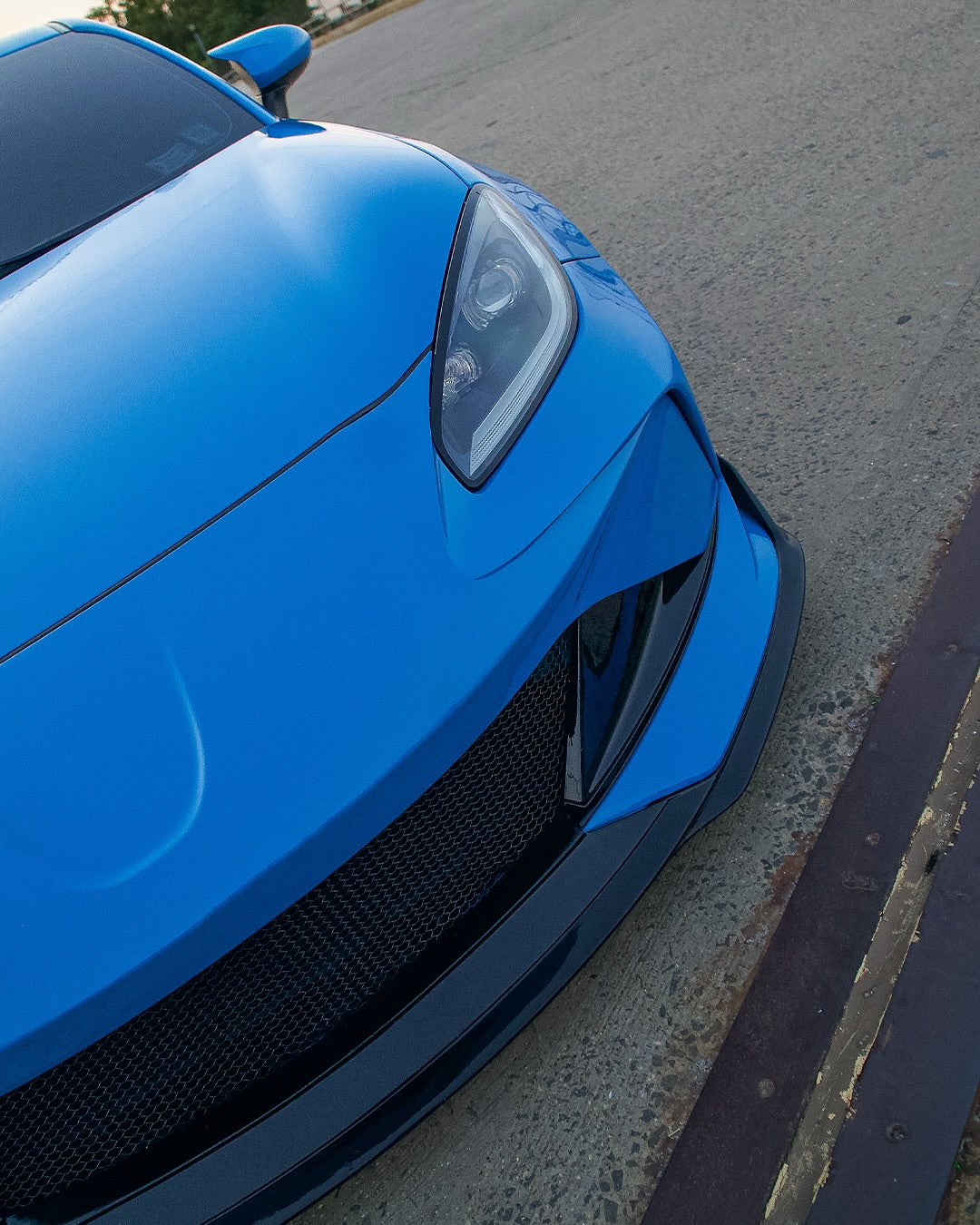 Subaru BRZ ZD8 2022 2023 2024 & Toyota GR86 ZN8 2022 2023 2024 with Aftermarket Parts - "SHINING" Narrow Body Front Bumper & Lip Carbon Fiber / FRP from Robot Craftsman