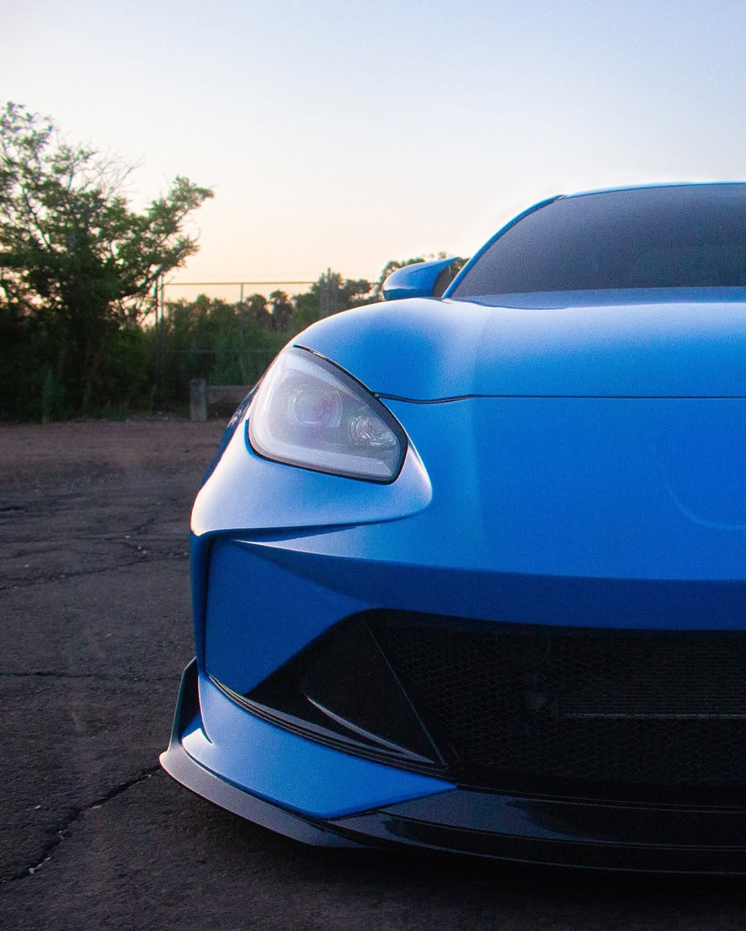 Subaru BRZ ZD8 2022 2023 2024 & Toyota GR86 ZN8 2022 2023 2024 with Aftermarket Parts - "SHINING" Narrow Body Front Bumper & Lip Carbon Fiber / FRP from Robot Craftsman