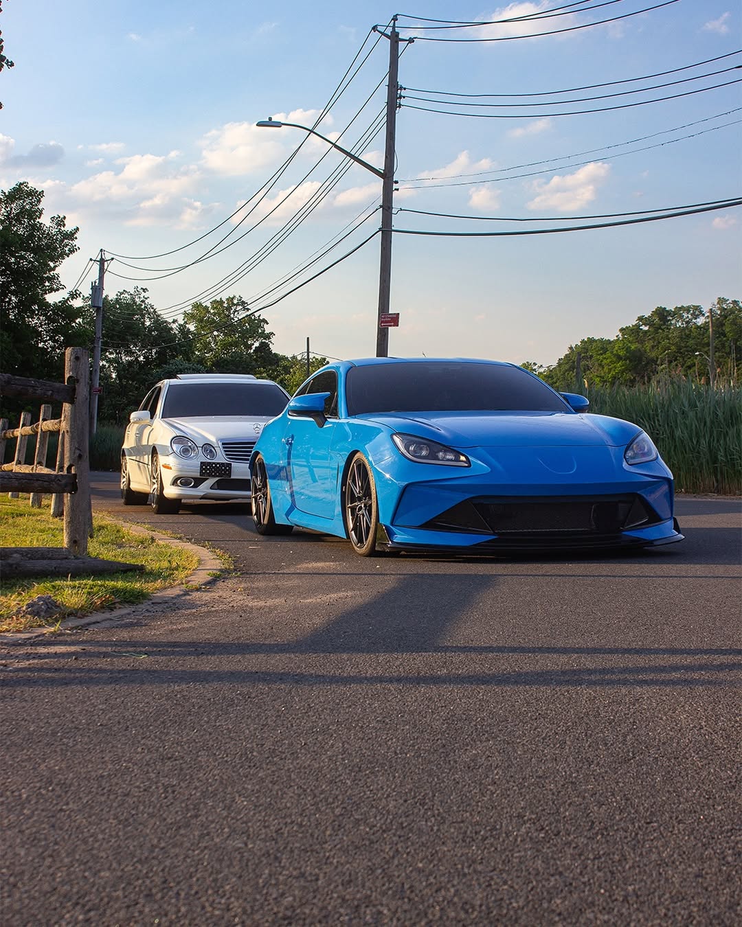 Subaru BRZ ZD8 2022 2023 2024 & Toyota GR86 ZN8 2022 2023 2024 with Aftermarket Parts - "SHINING" Narrow Body Front Bumper & Lip Carbon Fiber / FRP from Robot Craftsman