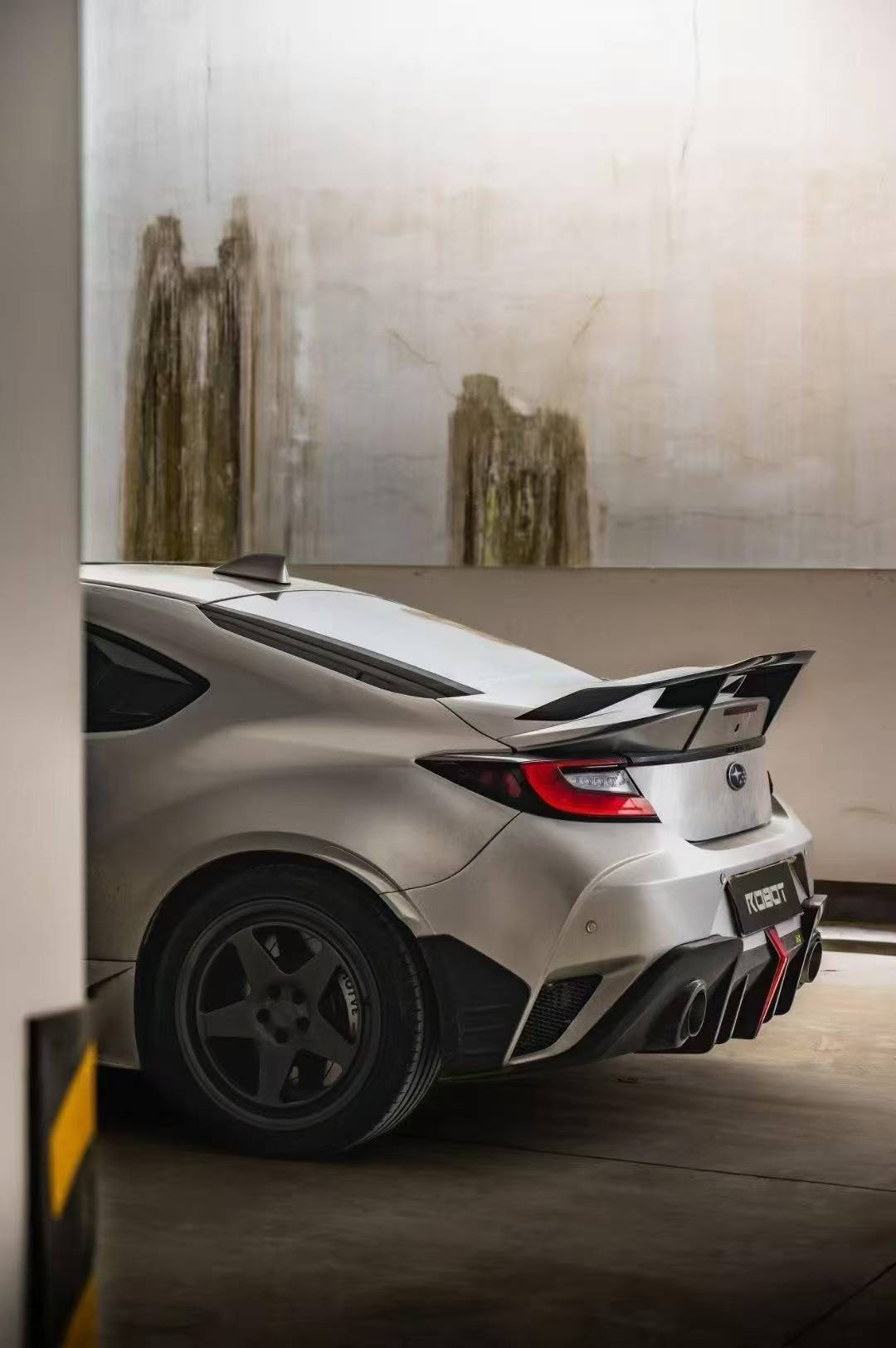 Subaru BRZ ZD8 2022 2023 2024 & Toyota GR86 ZN8 2022 2023 2024 with Aftermarket Parts - "SHINING" Rear GT Wing Carbon Fiber / FRP from Robot Craftsman