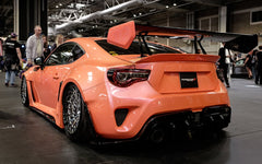 Toyota GT86 86 TRD GT SE Base ZN6 2017 2018 2019 2020 & Scion FR-S FRS ZN6 2013 2014 2015 2016 & BRZ TS Limited Premium ZN6 2013 2014 2015 2016 2017 2018 2019 2020 (compatible with ROBOT widebody kit) with Aftermarket Parts - Rear Bumper & Diffuser Carbon Fiber / FRP from Robot Craftsman