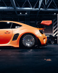 Toyota GT86 86 TRD GT SE Base ZN6 2017 2018 2019 2020 & Scion FR-S FRS ZN6 2013 2014 2015 2016 & BRZ TS Limited Premium ZN6 2013 2014 2015 2016 2017 2018 2019 2020 (compatible with ROBOT widebody kit) with Aftermarket Parts - Rear Bumper & Diffuser Carbon Fiber / FRP from Robot Craftsman