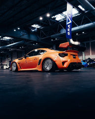 Toyota GT86 86 TRD GT SE Base ZN6 2017 2018 2019 2020 & Scion FR-S FRS ZN6 2013 2014 2015 2016 & BRZ TS Limited Premium ZN6 2013 2014 2015 2016 2017 2018 2019 2020 (compatible with ROBOT widebody kit) with Aftermarket Parts - Front Fenders Replacement & Rear Quarter Fender Flares & Side Skirts Carbon Fiber / FRP from Robot Craftsman