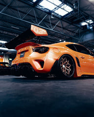 Toyota GT86 86 TRD GT SE Base ZN6 2017 2018 2019 2020 & Scion FR-S FRS ZN6 2013 2014 2015 2016 & BRZ TS Limited Premium ZN6 2013 2014 2015 2016 2017 2018 2019 2020 with Aftermarket Parts - Ducktail Rear Spoiler Carbon Fiber / FRP from Robot Craftsman