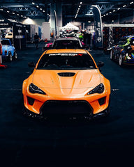 Toyota GT86 86 TRD GT SE Base ZN6 2017 2018 2019 2020 & Scion FR-S FRS ZN6 2013 2014 2015 2016 & BRZ TS Limited Premium ZN6 2013 2014 2015 2016 2017 2018 2019 2020 (compatible with ROBOT widebody kit) with Aftermarket Parts - Replacement Front Lip Only & Front Bumper & Lip Carbon Fiber / FRP from Robot Craftsman