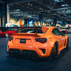 Toyota GT86 86 TRD GT SE Base ZN6 2017 2018 2019 2020 & Scion FR-S FRS ZN6 2013 2014 2015 2016 & BRZ TS Limited Premium ZN6 2013 2014 2015 2016 2017 2018 2019 2020 with Aftermarket Parts - Ducktail Rear Spoiler Carbon Fiber / FRP from Robot Craftsman