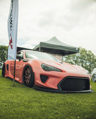 Toyota GT86 86 TRD GT SE Base ZN6 2017 2018 2019 2020 & Scion FR-S FRS ZN6 2013 2014 2015 2016 & BRZ TS Limited Premium ZN6 2013 2014 2015 2016 2017 2018 2019 2020 (compatible with ROBOT widebody kit) with Aftermarket Parts - Front Fenders Replacement & Rear Quarter Fender Flares & Side Skirts Carbon Fiber / FRP from Robot Craftsman