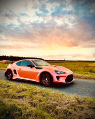 Toyota GT86 86 TRD GT SE Base ZN6 2017 2018 2019 2020 & Scion FR-S FRS ZN6 2013 2014 2015 2016 & BRZ TS Limited Premium ZN6 2013 2014 2015 2016 2017 2018 2019 2020 with Aftermarket Parts - Swan Neck Hammer GT Wing Carbon Fiber / FRP from Robot Craftsman