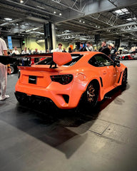 Toyota GT86 86 TRD GT SE Base ZN6 2017 2018 2019 2020 & Scion FR-S FRS ZN6 2013 2014 2015 2016 & BRZ TS Limited Premium ZN6 2013 2014 2015 2016 2017 2018 2019 2020 (compatible with ROBOT widebody kit) with Aftermarket Parts - Front Fenders Replacement & Rear Quarter Fender Flares & Side Skirts Carbon Fiber / FRP from Robot Craftsman
