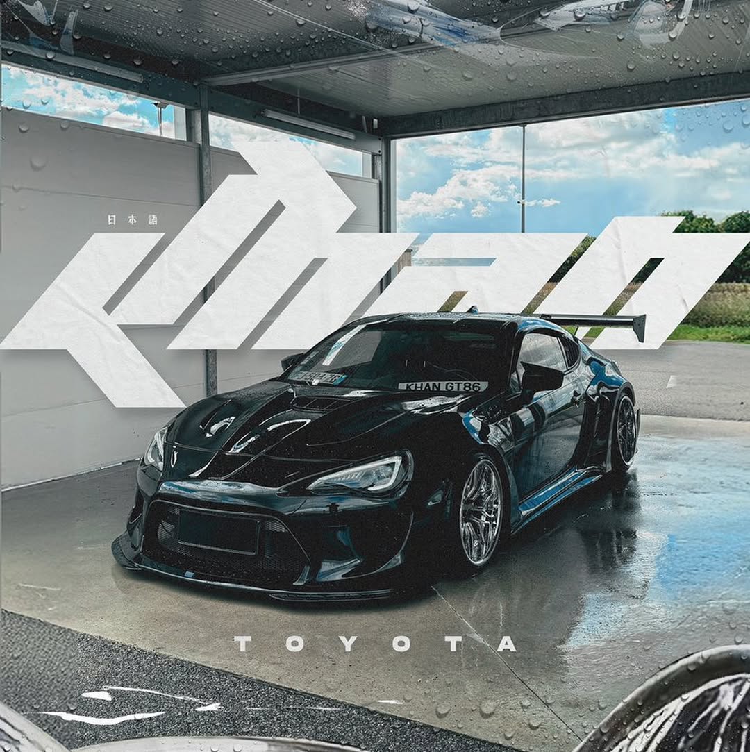 Toyota GT86 86 TRD GT SE Base ZN6 2017 2018 2019 2020 & Scion FR-S FRS ZN6 2013 2014 2015 2016 & BRZ TS Limited Premium ZN6 2013 2014 2015 2016 2017 2018 2019 2020 (compatible with ROBOT widebody kit) with Aftermarket Parts - Front Fenders Replacement & Rear Quarter Fender Flares & Side Skirts Carbon Fiber / FRP from Robot Craftsman