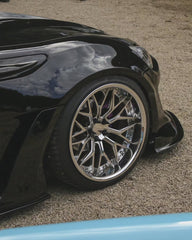 Toyota GT86 86 TRD GT SE Base ZN6 2017 2018 2019 2020 & Scion FR-S FRS ZN6 2013 2014 2015 2016 & BRZ TS Limited Premium ZN6 2013 2014 2015 2016 2017 2018 2019 2020 (compatible with ROBOT widebody kit) with Aftermarket Parts - Front Fenders Replacement & Rear Quarter Fender Flares & Side Skirts Carbon Fiber / FRP from Robot Craftsman