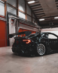 Toyota GT86 86 TRD GT SE Base ZN6 2017 2018 2019 2020 & Scion FR-S FRS ZN6 2013 2014 2015 2016 & BRZ TS Limited Premium ZN6 2013 2014 2015 2016 2017 2018 2019 2020 (compatible with ROBOT widebody kit) with Aftermarket Parts - Front Fenders Replacement & Rear Quarter Fender Flares & Side Skirts Carbon Fiber / FRP from Robot Craftsman