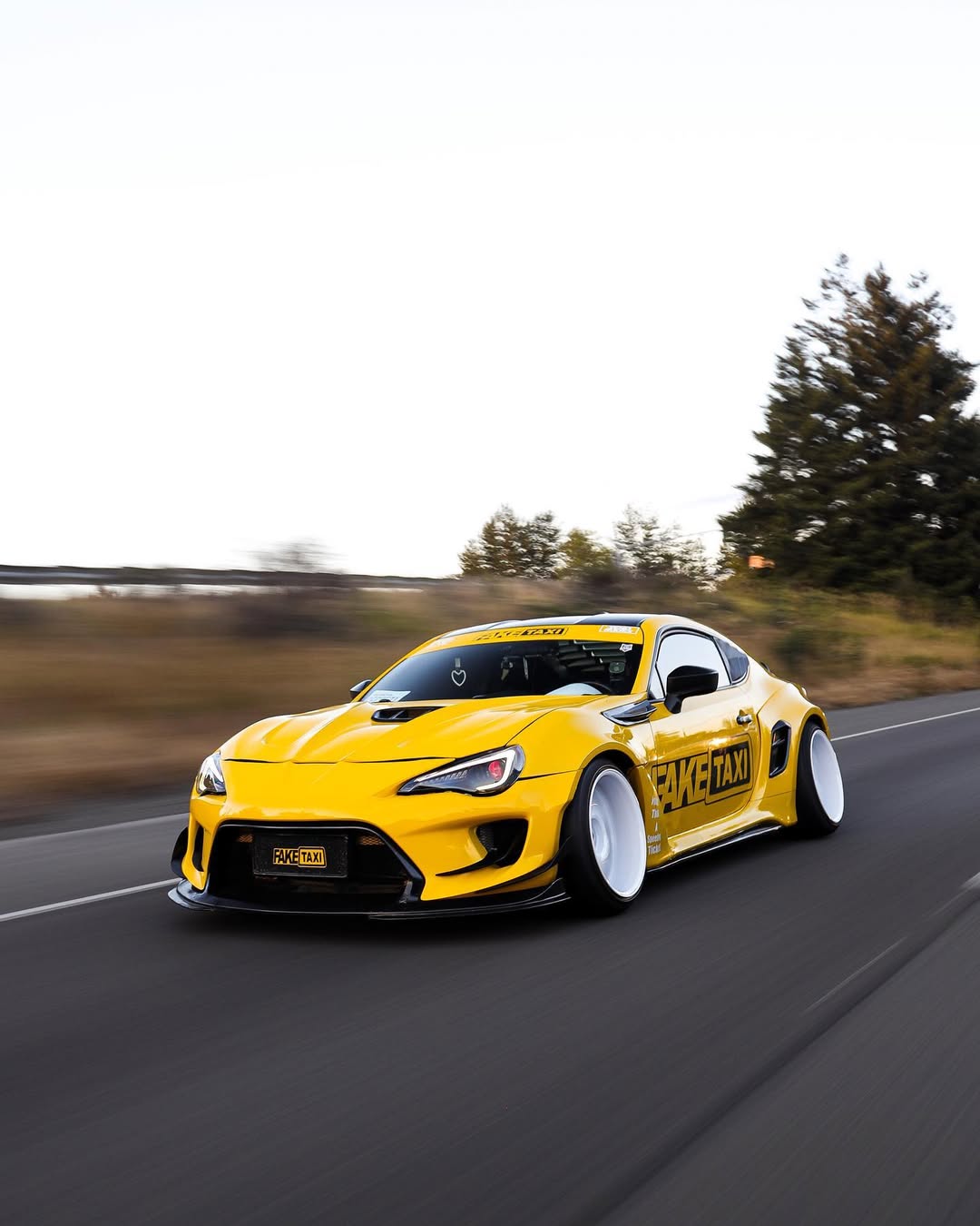 Toyota GT86 86 TRD GT SE Base ZN6 2017 2018 2019 2020 & Scion FR-S FRS ZN6 2013 2014 2015 2016 & BRZ TS Limited Premium ZN6 2013 2014 2015 2016 2017 2018 2019 2020 (compatible with ROBOT widebody kit) with Aftermarket Parts - Front Fenders Replacement & Rear Quarter Fender Flares & Side Skirts Carbon Fiber / FRP from Robot Craftsman