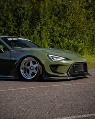 Toyota GT86 86 TRD GT SE Base ZN6 2017 2018 2019 2020 & Scion FR-S FRS ZN6 2013 2014 2015 2016 & BRZ TS Limited Premium ZN6 2013 2014 2015 2016 2017 2018 2019 2020 (compatible with ROBOT widebody kit) with Aftermarket Parts - Front Fenders Replacement & Rear Quarter Fender Flares & Side Skirts Carbon Fiber / FRP from Robot Craftsman