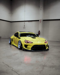 Toyota GT86 86 TRD GT SE Base ZN6 2017 2018 2019 2020 & Scion FR-S FRS ZN6 2013 2014 2015 2016 & BRZ TS Limited Premium ZN6 2013 2014 2015 2016 2017 2018 2019 2020 (compatible with ROBOT widebody kit) with Aftermarket Parts - Front Fenders Replacement & Rear Quarter Fender Flares & Side Skirts Carbon Fiber / FRP from Robot Craftsman
