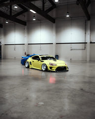 Toyota GT86 86 TRD GT SE Base ZN6 2017 2018 2019 2020 & Scion FR-S FRS ZN6 2013 2014 2015 2016 & BRZ TS Limited Premium ZN6 2013 2014 2015 2016 2017 2018 2019 2020 (compatible with ROBOT widebody kit) with Aftermarket Parts - Front Fenders Replacement & Rear Quarter Fender Flares & Side Skirts Carbon Fiber / FRP from Robot Craftsman