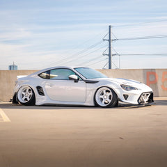 Toyota GT86 86 TRD GT SE Base ZN6 2017 2018 2019 2020 & Scion FR-S FRS ZN6 2013 2014 2015 2016 & BRZ TS Limited Premium ZN6 2013 2014 2015 2016 2017 2018 2019 2020 (compatible with ROBOT widebody kit) with Aftermarket Parts - Front Fenders Replacement & Rear Quarter Fender Flares & Side Skirts Carbon Fiber / FRP from Robot Craftsman