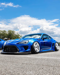 Toyota GT86 86 TRD GT SE Base ZN6 2017 2018 2019 2020 & Scion FR-S FRS ZN6 2013 2014 2015 2016 & BRZ TS Limited Premium ZN6 2013 2014 2015 2016 2017 2018 2019 2020 (compatible with ROBOT widebody kit) with Aftermarket Parts - Front Fenders Replacement & Rear Quarter Fender Flares & Side Skirts Carbon Fiber / FRP from Robot Craftsman