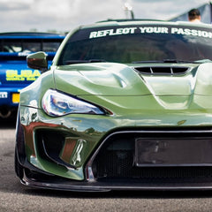 Toyota GT86 86 TRD GT SE Base ZN6 2017 2018 2019 2020 & Scion FR-S FRS ZN6 2013 2014 2015 2016 & BRZ TS Limited Premium ZN6 2013 2014 2015 2016 2017 2018 2019 2020 (compatible with ROBOT widebody kit) with Aftermarket Parts - Front Fenders Replacement & Rear Quarter Fender Flares & Side Skirts Carbon Fiber / FRP from Robot Craftsman