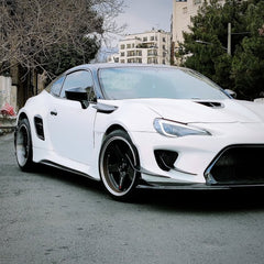 Toyota GT86 86 TRD GT SE Base ZN6 2017 2018 2019 2020 & Scion FR-S FRS ZN6 2013 2014 2015 2016 & BRZ TS Limited Premium ZN6 2013 2014 2015 2016 2017 2018 2019 2020 (compatible with ROBOT widebody kit) with Aftermarket Parts - Front Fenders Replacement & Rear Quarter Fender Flares & Side Skirts Carbon Fiber / FRP from Robot Craftsman