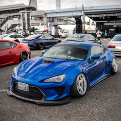 Toyota GT86 86 TRD GT SE Base ZN6 2017 2018 2019 2020 & Scion FR-S FRS ZN6 2013 2014 2015 2016 & BRZ TS Limited Premium ZN6 2013 2014 2015 2016 2017 2018 2019 2020 (compatible with ROBOT widebody kit) with Aftermarket Parts - Front Bumper & Lip Carbon Fiber / FRP from Robot Craftsman