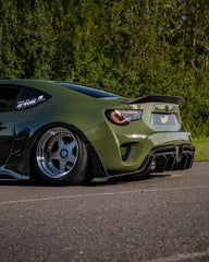 Toyota GT86 86 TRD GT SE Base ZN6 2017 2018 2019 2020 & Scion FR-S FRS ZN6 2013 2014 2015 2016 & BRZ TS Limited Premium ZN6 2013 2014 2015 2016 2017 2018 2019 2020 (compatible with ROBOT widebody kit) with Aftermarket Parts - Rear Bumper & Diffuser Carbon Fiber / FRP from Robot Craftsman
