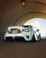 Toyota GT86 86 TRD GT SE Base ZN6 2017 2018 2019 2020 & Scion FR-S FRS ZN6 2013 2014 2015 2016 & BRZ TS Limited Premium ZN6 2013 2014 2015 2016 2017 2018 2019 2020 (compatible with ROBOT widebody kit) with Aftermarket Parts - Rear Bumper & Diffuser Carbon Fiber / FRP from Robot Craftsman