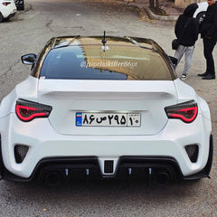 Toyota GT86 86 TRD GT SE Base ZN6 2017 2018 2019 2020 & Scion FR-S FRS ZN6 2013 2014 2015 2016 & BRZ TS Limited Premium ZN6 2013 2014 2015 2016 2017 2018 2019 2020 (compatible with ROBOT widebody kit) with Aftermarket Parts - Rear Bumper & Diffuser Carbon Fiber / FRP from Robot Craftsman