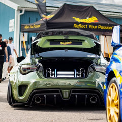 Toyota GT86 86 TRD GT SE Base ZN6 2017 2018 2019 2020 & Scion FR-S FRS ZN6 2013 2014 2015 2016 & BRZ TS Limited Premium ZN6 2013 2014 2015 2016 2017 2018 2019 2020 (compatible with ROBOT widebody kit) with Aftermarket Parts - Rear Bumper & Diffuser Carbon Fiber / FRP from Robot Craftsman