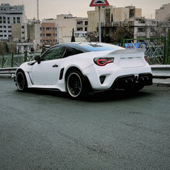 Toyota GT86 86 TRD GT SE Base ZN6 2017 2018 2019 2020 & Scion FR-S FRS ZN6 2013 2014 2015 2016 & BRZ TS Limited Premium ZN6 2013 2014 2015 2016 2017 2018 2019 2020 (compatible with ROBOT widebody kit) with Aftermarket Parts - Rear Bumper & Diffuser Carbon Fiber / FRP from Robot Craftsman