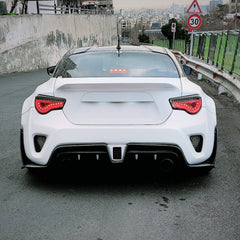 Toyota GT86 86 TRD GT SE Base ZN6 2017 2018 2019 2020 & Scion FR-S FRS ZN6 2013 2014 2015 2016 & BRZ TS Limited Premium ZN6 2013 2014 2015 2016 2017 2018 2019 2020 (compatible with ROBOT widebody kit) with Aftermarket Parts - Rear Bumper & Diffuser Carbon Fiber / FRP from Robot Craftsman