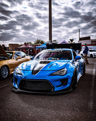 Toyota GT86 86 TRD GT SE Base ZN6 2017 2018 2019 2020 & Scion FR-S FRS ZN6 2013 2014 2015 2016 & BRZ TS Limited Premium ZN6 2013 2014 2015 2016 2017 2018 2019 2020 (compatible with ROBOT widebody kit) with Aftermarket Parts - Front Corner Canards (Pair) & Front Inner Vents Canards (Pair) Carbon Fiber / FRP from Robot Craftsman