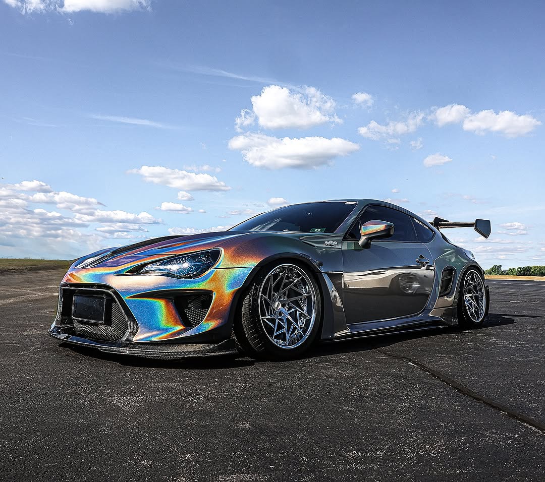 Toyota GT86 86 TRD GT SE Base ZN6 2017 2018 2019 2020 & Scion FR-S FRS ZN6 2013 2014 2015 2016 & BRZ TS Limited Premium ZN6 2013 2014 2015 2016 2017 2018 2019 2020 (compatible with ROBOT widebody kit) with Aftermarket Parts - Front Corner Canards (Pair) & Front Inner Vents Canards (Pair) Carbon Fiber / FRP from Robot Craftsman