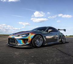 Toyota GT86 86 TRD GT SE Base ZN6 2017 2018 2019 2020 & Scion FR-S FRS ZN6 2013 2014 2015 2016 & BRZ TS Limited Premium ZN6 2013 2014 2015 2016 2017 2018 2019 2020 (compatible with ROBOT widebody kit) with Aftermarket Parts - Front Fenders Replacement & Rear Quarter Fender Flares & Side Skirts Carbon Fiber / FRP from Robot Craftsman