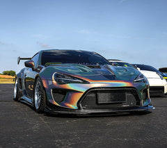 Toyota GT86 86 TRD GT SE Base ZN6 2017 2018 2019 2020 & Scion FR-S FRS ZN6 2013 2014 2015 2016 & BRZ TS Limited Premium ZN6 2013 2014 2015 2016 2017 2018 2019 2020 (compatible with ROBOT widebody kit) with Aftermarket Parts - Front Corner Canards (Pair) & Front Inner Vents Canards (Pair) Carbon Fiber / FRP from Robot Craftsman