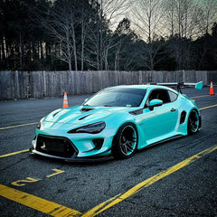 Toyota GT86 86 TRD GT SE Base ZN6 2017 2018 2019 2020 & Scion FR-S FRS ZN6 2013 2014 2015 2016 & BRZ TS Limited Premium ZN6 2013 2014 2015 2016 2017 2018 2019 2020 (compatible with ROBOT widebody kit) with Aftermarket Parts - Front Fenders Replacement & Rear Quarter Fender Flares & Side Skirts Carbon Fiber / FRP from Robot Craftsman