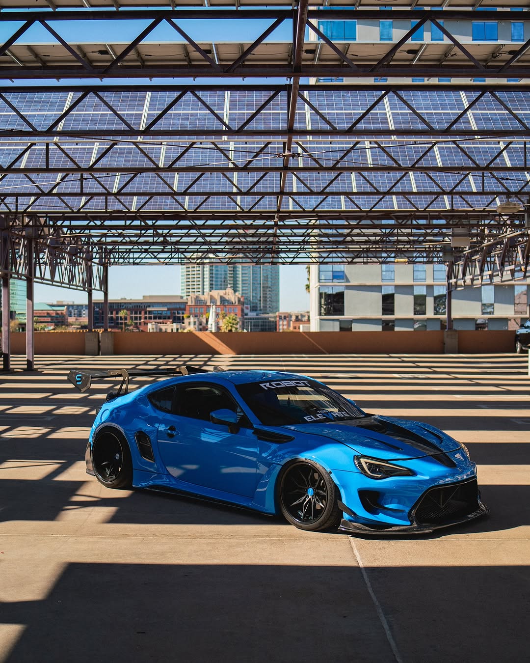 Toyota GT86 86 TRD GT SE Base ZN6 2017 2018 2019 2020 & Scion FR-S FRS ZN6 2013 2014 2015 2016 & BRZ TS Limited Premium ZN6 2013 2014 2015 2016 2017 2018 2019 2020 (compatible with ROBOT widebody kit) with Aftermarket Parts - Front Fenders Replacement & Rear Quarter Fender Flares & Side Skirts Carbon Fiber / FRP from Robot Craftsman