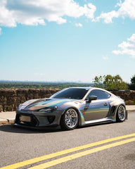 Toyota GT86 86 TRD GT SE Base ZN6 2017 2018 2019 2020 & Scion FR-S FRS ZN6 2013 2014 2015 2016 & BRZ TS Limited Premium ZN6 2013 2014 2015 2016 2017 2018 2019 2020 (compatible with ROBOT widebody kit) with Aftermarket Parts - Front Fenders Replacement & Rear Quarter Fender Flares & Side Skirts Carbon Fiber / FRP from Robot Craftsman