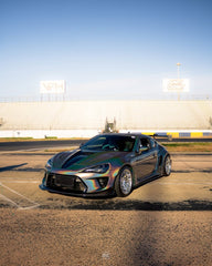 Toyota GT86 86 TRD GT SE Base ZN6 2017 2018 2019 2020 & Scion FR-S FRS ZN6 2013 2014 2015 2016 & BRZ TS Limited Premium ZN6 2013 2014 2015 2016 2017 2018 2019 2020 (compatible with ROBOT widebody kit) with Aftermarket Parts - Front Fenders Replacement & Rear Quarter Fender Flares & Side Skirts Carbon Fiber / FRP from Robot Craftsman